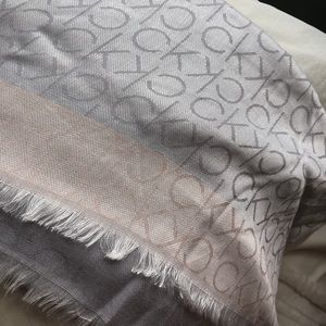 Calvin Klein printed logo scarf